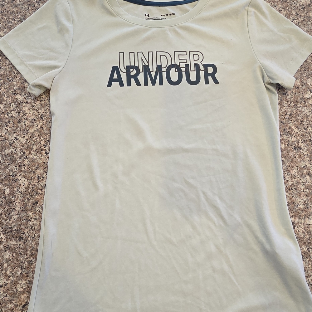 Under Armour Women's Mint Green And Gray Tee